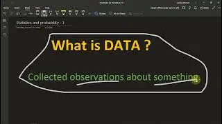 What is Data ? | Statistics and Probability for Data Science and Machine Learning | part #1