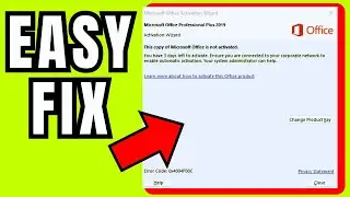 This Copy Of Microsoft Office Is Not Activated Windows 11 (EASY FIX)