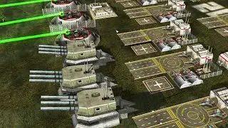 Nuke Aurora vs 7 USA BOSS - Command & Conquer Generals Apocalyptic 2.1