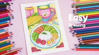 Draw with Me: Aesthetic Dessert Art Using Deli Colored Pencils | Episode #3
