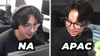 T1 Xccurate asks TenZ which Server is Harder  between NA and APAC