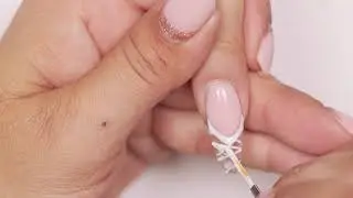 How To Create a Festive French with Hard Gel