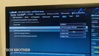 How to enable UEFI BOOT IN BIOS