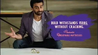 Can the Wakefit XpertGRID mattress protect a bulb from a 150 kg load? #TheUnbelievableMattress