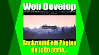 HOW TO INSERT BACKGROUND IMAGE CORRECTLY - HTML & CSS