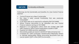 Sap S4 Hana Simple Finance online training
