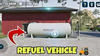 How to Refuel in Farming Simulator 23 / Fuel your vehicle FS 23 Mobile Netflix