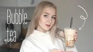 How to make BUBBLE TEA at home? Tapioca tea recipe | Bubble tea