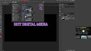 glow text effect in photopea