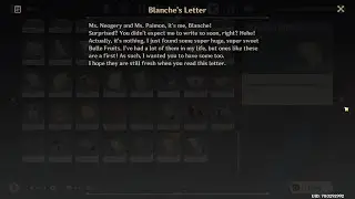 Blanche's Letter (Villains World Quest) [ Genshin Impact ]