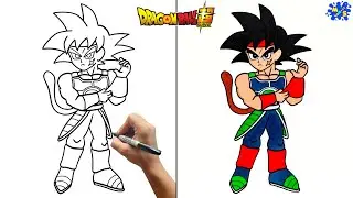 Bardock Drawing || How to Draw Bardock Full Body Step by Step