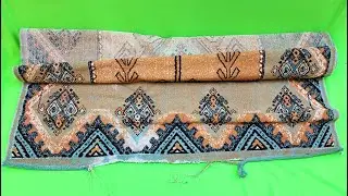 Нашла старый рваный ковёр. Я ошиблась, думала, что ничего хорошего из него не получится