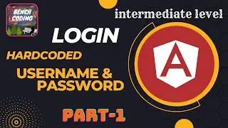Login-Page | Hardcoded - Username & Password | Angular Tutorials for intermediate-level Part-1