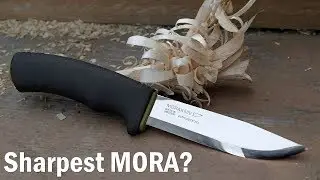 WORLDS SHARPEST MORA? - How to sharpen a Mora Bushcraft (Scandi)