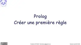 Prolog - Créer une première règle