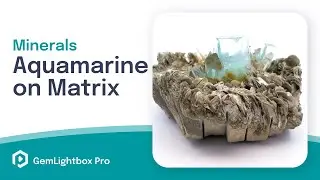 Aquamarine On Matrix | Minerals Taken With GemLightbox Pro