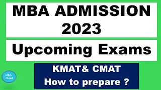 MBA Admission 2023|Upcoming Exams