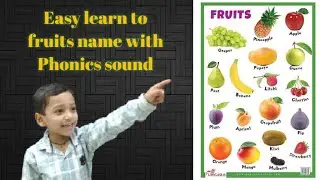 Learn Fruits For Kids | Fruit Names for Children,Toddlers, Preschoolers in English
