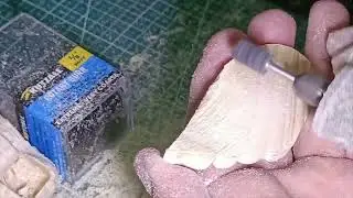 Swan on river stage 3, re shaping the wings using Kutzall Cylinder Burr