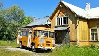 Фёдор Лапшин за рулём ПАЗ 672М