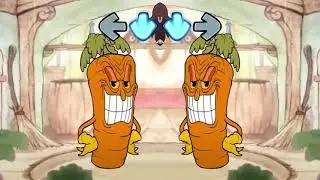 FUNKHEAD - Gameplay (not final) But Carrot Boss | Friday Night Funkin Mod Cuphead