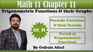 Trigonometric Functions & their Graphs | Math11 Unit 11 | Periodic Functions | Definitions | Lec_01
