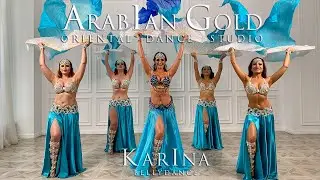 ♪♫ KARINA MELNIKOVA & ARABIAN GOLD DANCE GROUP ♪♫  Dance with veils. Moscow 2020