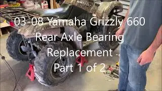 Yamaha Grizzly 550, 660, 700 Rear Axle Bearing Replacement