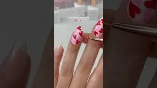 White Valentines Pretty Valentines #valentinesdaynails  #subscribe  for more  nail tutorials #shorts