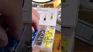 Instalação elétrica com terminais crimpados, qualidade e organização. 