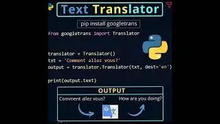 Text Translator #coding #phython #artificialintelligence