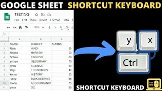 Google sheet  Shortcut Keyboard  | Google spreadsheet Shortcut Keyboard