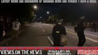 ANTIFA Rioters shocked as Car Speeds past them, They appear sad they couldnt surround him
