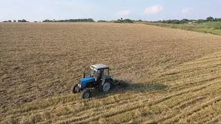 Целый день на поле Трактор МТЗ 892 в работе с бороной дисковой АГ-2,4   25.07.21