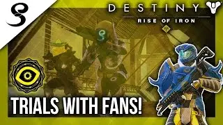 Destiny - Trials With Fans! w/ CheddarSombrero 9-0 Flawless Attempts! (PS4)