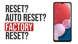 Samsung Galaxy A13 - How To Factory Reset