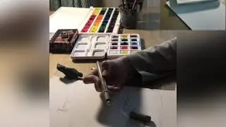 Урок 4 хачапури . Скетчинг акварелью