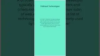 What is FullStack | FullStack Introduction | UI FullStack Introduction | ITproSkillset