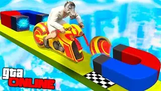 МЕНЯ СЕЙЧАС РАЗОРВЁТ! САМЫЙ ДИКИЙ МАГНИТ НЕ ДАЁТ МНЕ ПРОЕХАТЬ! ИСПЫТАНИЕ НА МОТОЦИКЛЕ В ГТА 5 ОНЛАЙН