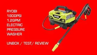 Ryobi 1800psi Pressure Washer Unbox / Test / Review - #IJDM142