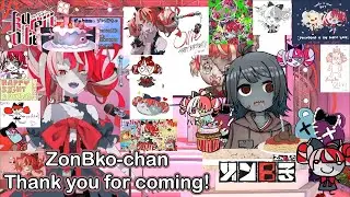 A zombie goes  to another zombie birthday party ( Kureiji Ollie and ZonBko)Vtuber  Engsub