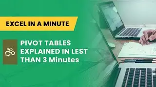 EXCEL PIVOT TABLES EXPLAINED IN LEST THAN 3 Minutes BY EXCEL IN A MINUTE