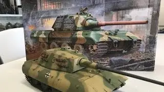 Building the 1/35 Trumpeter models E100 super heavy tank