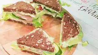 Лёгкий перекус,постные бутерброды