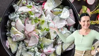 Creamy Cucumber Radish Salad