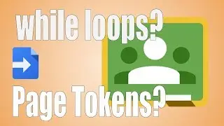 Using a page token to request more data with a while loop