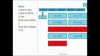 BCD to Hex and Hex to BCD Assembly Language Program Part 2 | Assembly Language program Hex to BCD