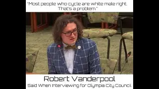 “Most people who cycle are white male right.  That’s a problem.” - Robert Vanderpool