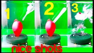 water balloon water flower effect. / the most satisfying video.