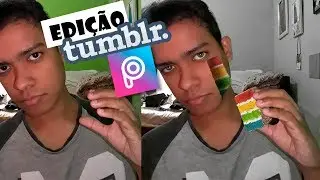 Picsart tutorial - Edição TUMBLR: Bolo no rosto #6